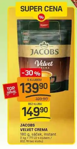 Flop JACOBS VELVET CREMA 180 g nabídka