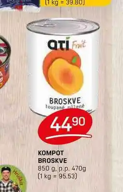 Flop KOMPOT BROSKVE 850 g. p.p. 470g nabídka