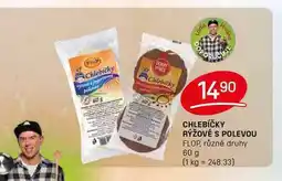Flop CHLEBÍČKY RÝŽOVÉ S POLEVOU FLOP, různé druhy 60 g nabídka