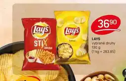 Flop LAYS vybrané druhy 130 g nabídka