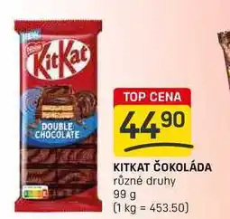 Flop KITKAT ČOKOLÁDA různé druhy 99 g nabídka