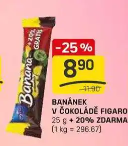 Flop BANÁNEK V ČOKOLÁDĚ FIGARO 25 g nabídka