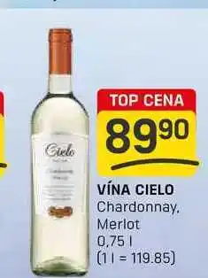 Flop VÍNA CIELO Chardonnay, Merlot 0,75l nabídka