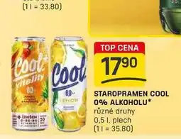 Flop STAROPRAMEN COOL 0% ALKOHOLU různé druhy 0,5 l, plech nabídka