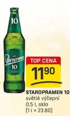 Flop STAROPRAMEN 10 světlé výčepní 0,5l nabídka
