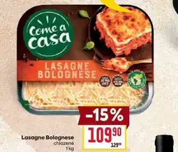 Billa Lasagne Bolognese chlazené 1 kg nabídka