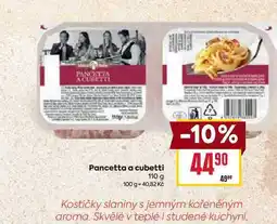Billa Pancetta a cubetti 110 g nabídka