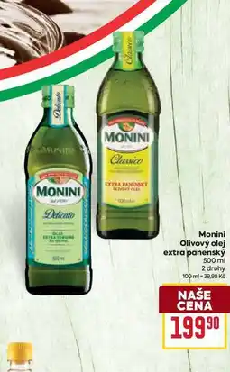 Billa Monini Olivový olej extra panenský 500 ml nabídka