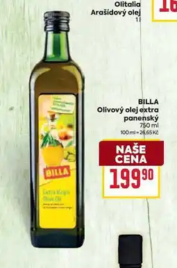 Billa BILLA Olivový olej extra panenský 750 ml nabídka