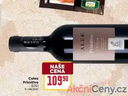 Billa Caleo Primitivo 0,75l nabídka