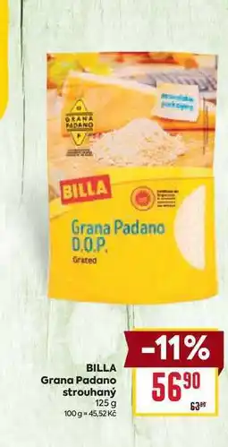 Billa BILLA Grana Padano strouhaný 125 g nabídka