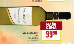Billa Víno Mikulov 0,75l nabídka