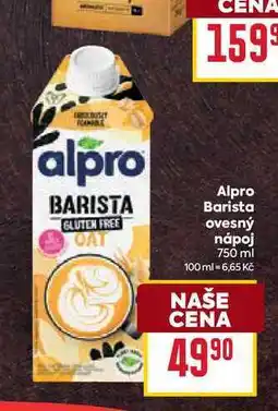 Billa Alpro Barista ovesný nápoj 750 ml nabídka