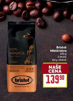 Billa Bristot Mletá káva 250 g nabídka