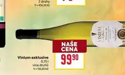 Billa Vinium exklusive 0,75l nabídka