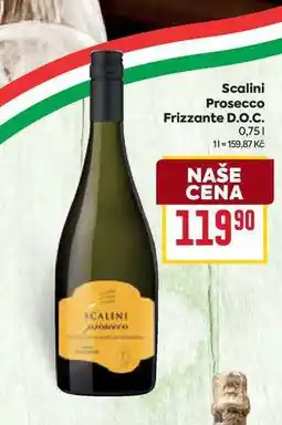 Billa Scalini Prosecco Frizzante D.O.C. 0,75l nabídka