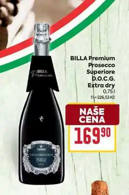 Billa BILLA Premium Prosecco Superiore D.O.C.G. Extra dry 0,75l nabídka