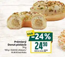 Billa Prémiový Donut pistácie 74 g nabídka