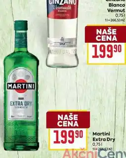 Billa Martini Extra Dry 0,75l nabídka