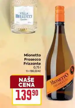 Billa Mionetto Prosecco Frizzante 0,75l nabídka