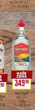 Billa Sierra Tequila 40% 0,7l nabídka