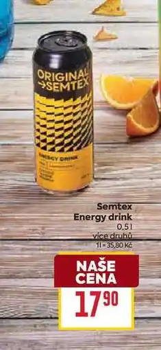 Billa Semtex Energy drink 0,5l nabídka