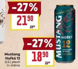 Billa Mustang Hořká 12 0,51, plech nabídka