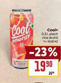 Billa Cool+ 0,51, plech více druhů nabídka