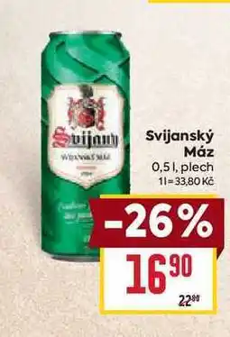 Billa Svijanský Máz 0,51, plech nabídka