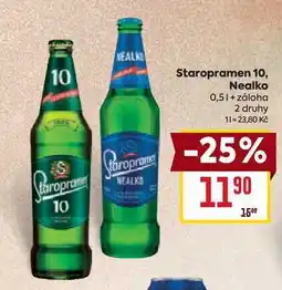 Billa Staropramen nealko 0,5l nabídka