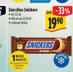 Albert Zmrzlina Snickers 45-53 ml nabídka