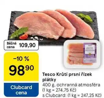 Tesco Tesco Krůtí prsní řízek plátky, 400 g nabídka