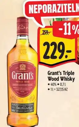 Albert Grant's Triple Wood Whisky 0,7 l nabídka