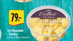 Albert sýr Maasdam kostky 100g nabídka