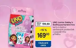 Tesco UNO Junior Gabby's Dollhouse Karetní hra karty nabídka