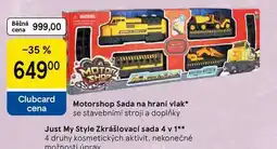 Tesco Motorshop Sada na hraní vlak, se stavebními stroji a doplňky nabídka