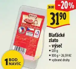 Albert Blaťácké zlato - výseč nabídka