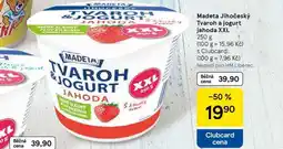 Tesco Madeta Jihočeský Tvaroh a jogurt jahoda XXL, 250 g nabídka