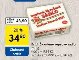 Tesco Brick Škvařené vepřové sádlo, 250 g nabídka
