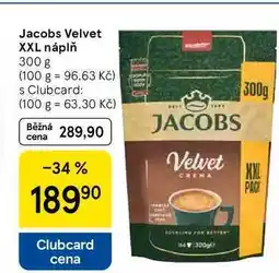 Tesco Jacobs Velvet XXL náplň, 300 g nabídka