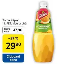 Tesco Toma Nápoj, 1 l, PET, více druhů nabídka