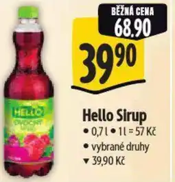 Albert Hello Sirup nabídka