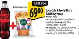 Albert Coca-Cola & Fresh Bistro Tuňákový wrap nabídka