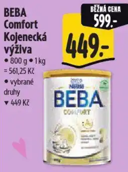 Albert BEBA Comfort Kojenecká výživa nabídka