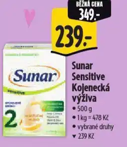 Albert Sunar Sensitive Kojenecká výživa nabídka
