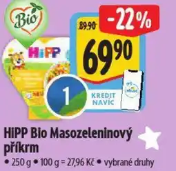 Albert HIPP Bio Masozeleninový příkrm nabídka