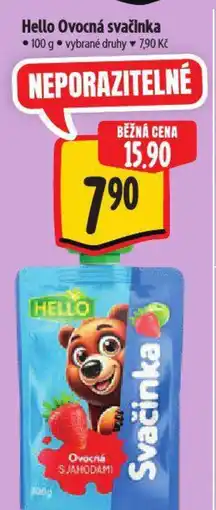 Albert Hello Ovocná svačinka nabídka