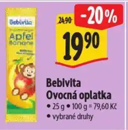 Albert Bebivita Ovocná oplatka nabídka