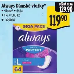 Albert Always Dámské vložky nabídka