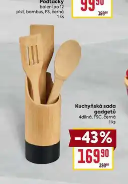 Billa Kuchyňská sada gadgetů 4dílná, FSC, černá 1ks nabídka